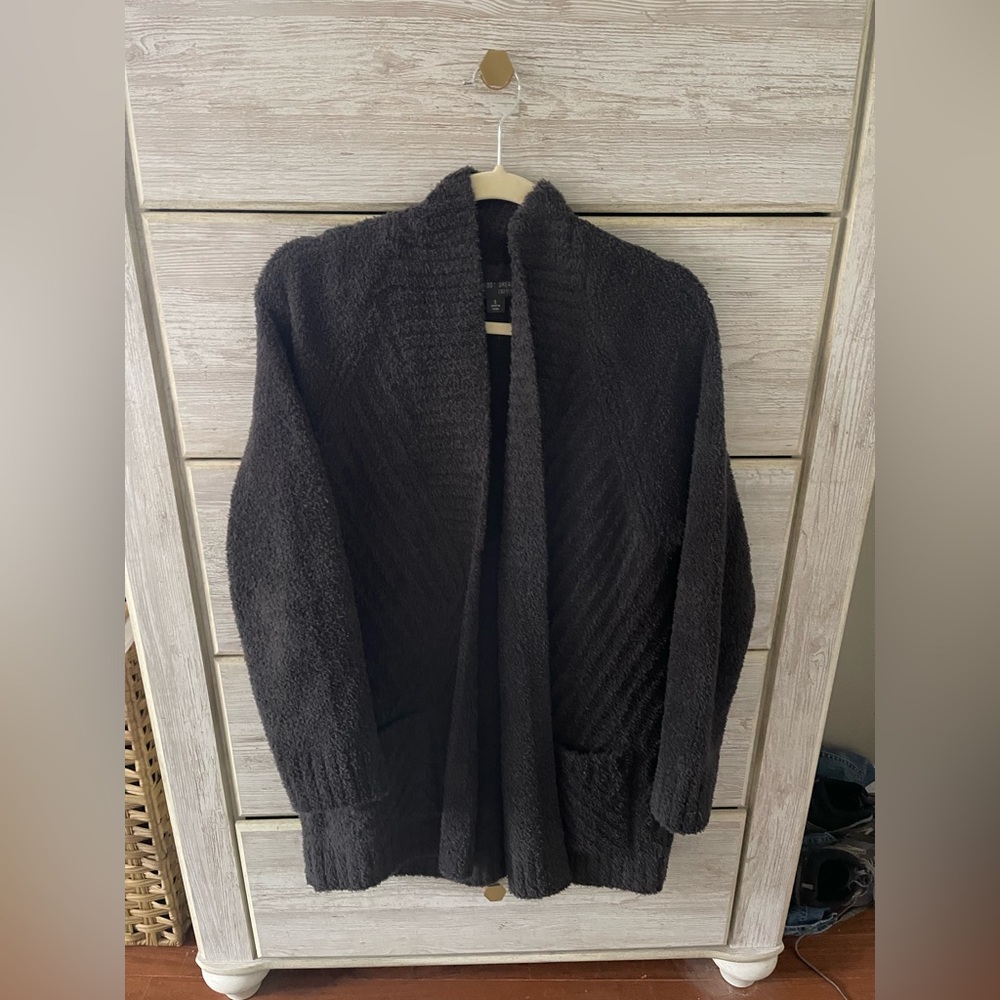 Dark Grey Barefoot Dreams Cardigan
